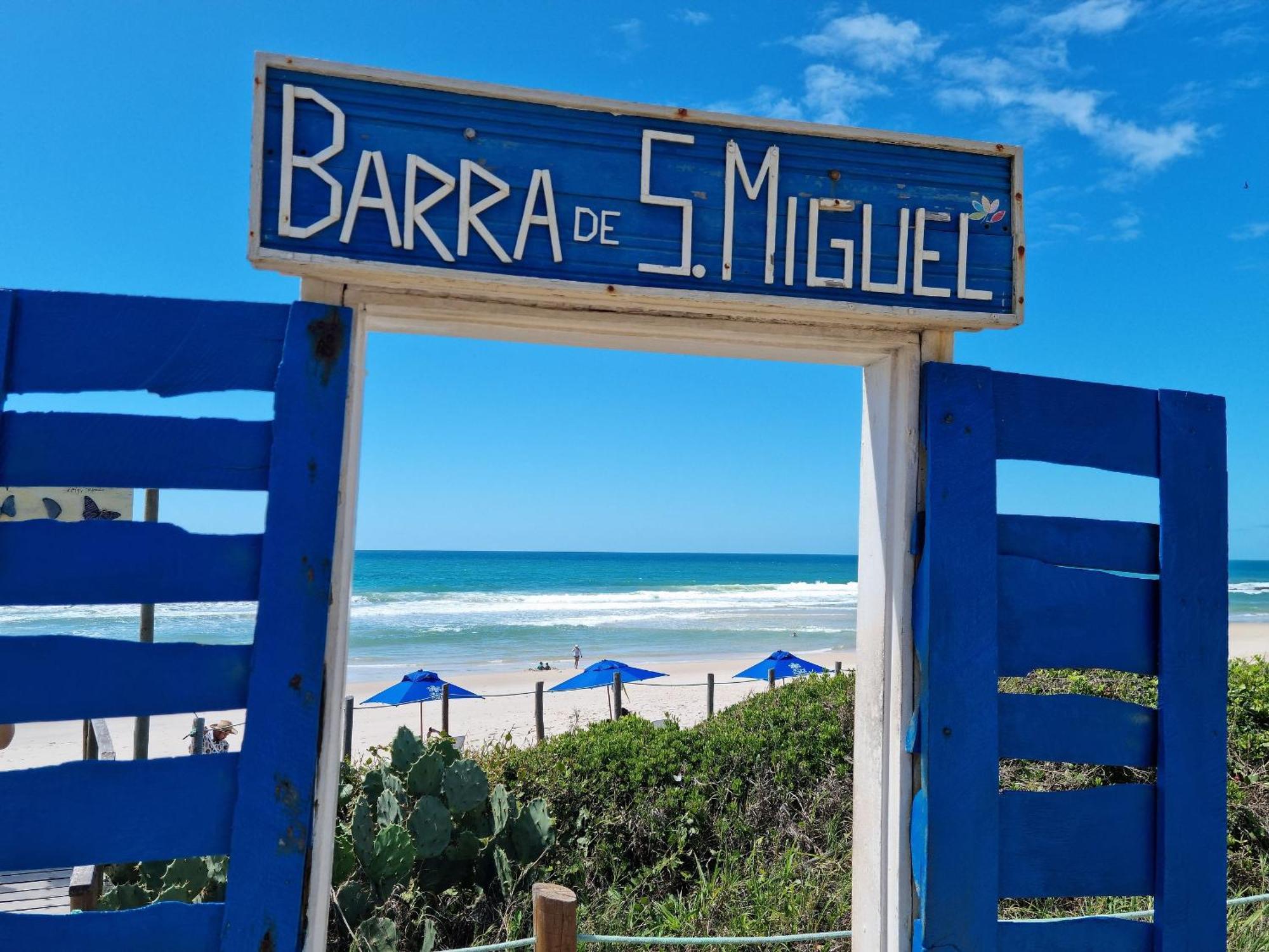 Apartamento Família à Beira Mar Barra de São Miguel Esterno foto
