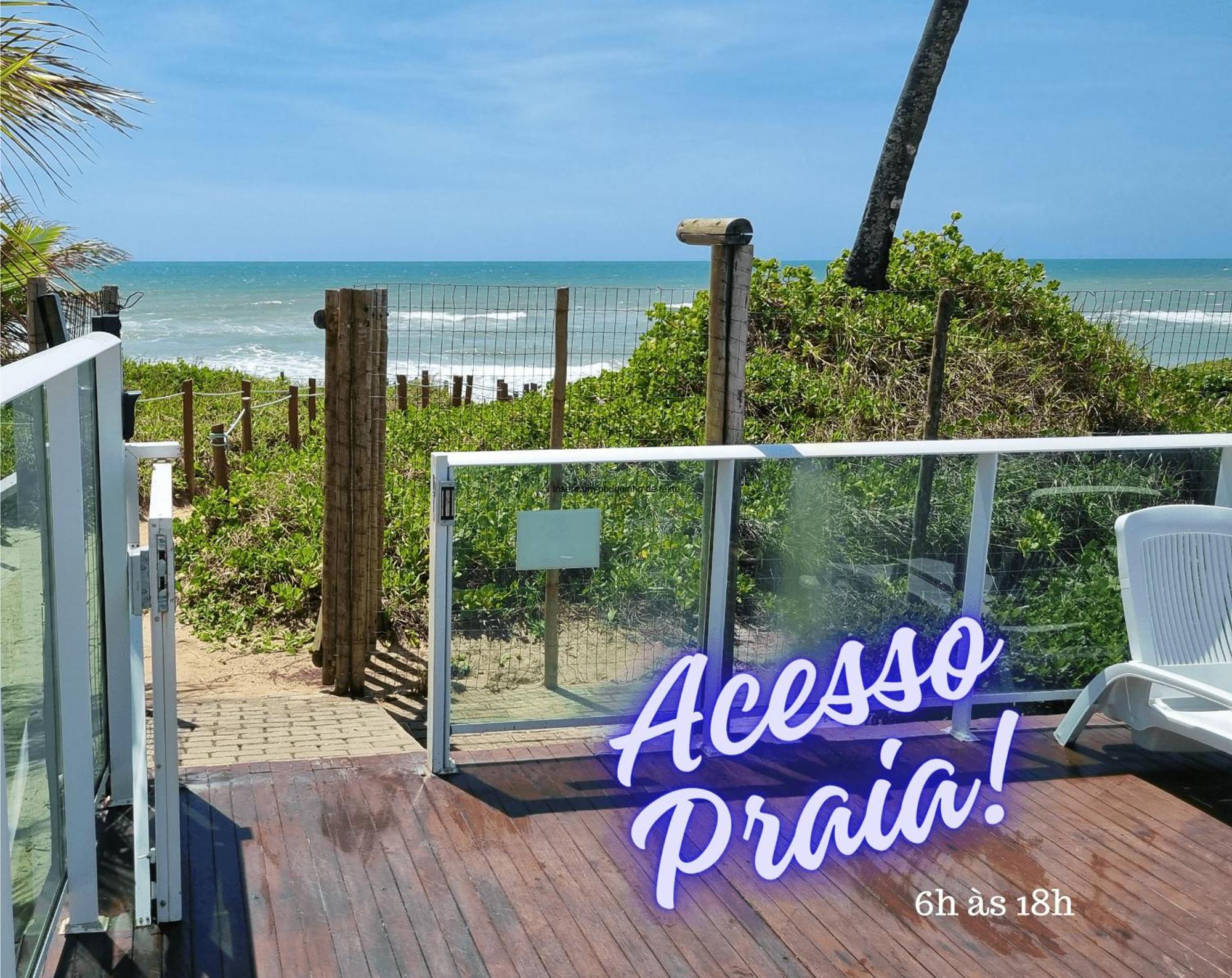 Apartamento Família à Beira Mar Barra de São Miguel Esterno foto